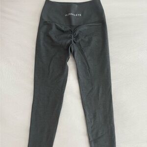 Gray High-Waisted Leggings